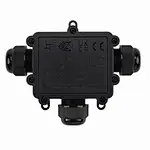 Front view of M686-T 3 way outdoor junction box